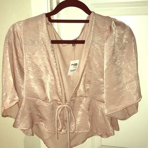 NWT Charlotte Russe Soft-Pink Night Top